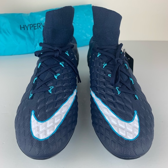 Nike Hypervenom Phantom III DF SG Blue Cleats - Picture 4 of 8